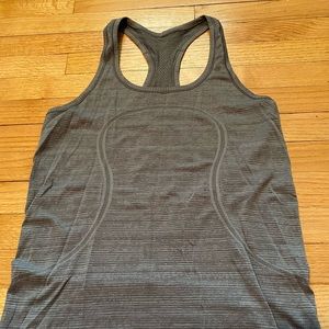 Grey lululemon workout tank